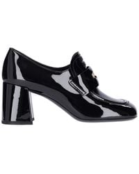 Miu Miu - 75mm Leather Penny Loafers - Lyst