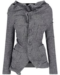 Junya Watanabe - Asymmetric Wool-Blend Jacket - Lyst