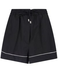 Sportmax - Viscose Satin Shorts - Lyst
