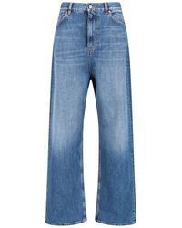 Valentino - Jeans A Palazzo - Lyst
