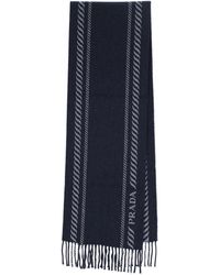 Prada - Sciarpa In Lana Vergine E Cashmere - Lyst