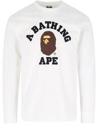 A Bathing Ape - College T-Shirt For - Lyst