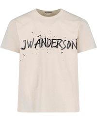 JW Anderson - "Circular" Logo T-Shirt - Lyst