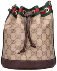 Gucci - Borsa Secchiello Mini "Web" - Lyst