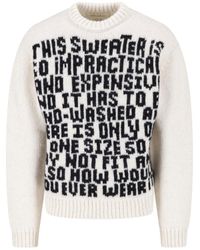 ERL - Graphic Knit Crewneck Sweater - Lyst