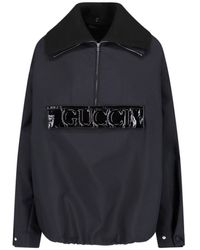 Gucci - Logo Caban Jacket - Lyst