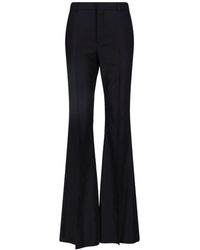 Saint Laurent - Cashmere Flared Pants - Lyst