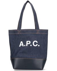 A.P.C. - Borsa Tote Piccola "Axel" - Lyst