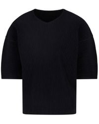 Homme Plissé Issey Miyake - Pleated Short-Sleeve T-Shirt - Lyst