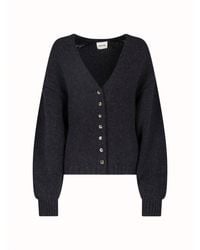 KHAITE - V-Neck Button-Front Cardigan - Lyst