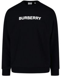 Burberry - Felpa Girocollo Logo - Lyst