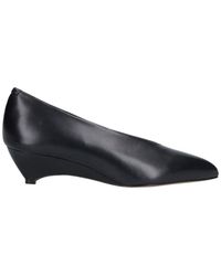 Jil Sander - Arc Pointed Toe Leather Pumps - Lyst