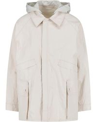 Lemaire - Technical Linen Hooded Waterproof Jacket - Lyst
