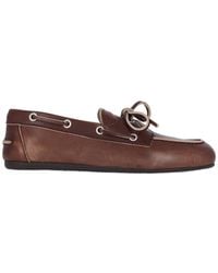 Miu Miu - Logo Loafers - Lyst