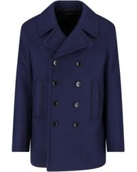 Tom Ford - Double-Breasted Wool Coat - Lyst