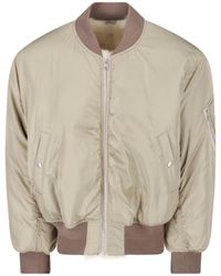 AURALEE - Silk Twill Bomber Jacket - Lyst