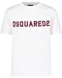 DSquared² - T-Shirt With Round Neckline - Lyst