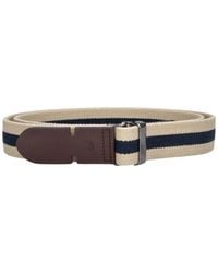 Tod's - Stretch Cotton Belt With Calf Leather Trim - Lyst