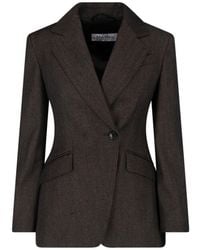 Max Mara - Single-Breasted Virgin Wool Blazer - Lyst