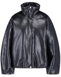 Anine Bing - High-Collar Leather Jacket - Lyst