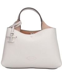 Tod's - Borsa In Pelle Mini "T-Timeless" - Lyst