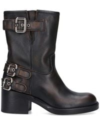 Chloé - Calf Leather Ankle Boots - Lyst