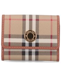 Burberry - Check Tri-fold Wallet - Lyst
