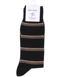 Paul Smith - Block Artist Stripe Logo Socks - Lyst