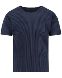HOMME PLISSÉ - Pleated T-shirt - Lyst