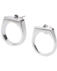 MM6 by Maison Margiela - 'Numeric' Earrings - Lyst