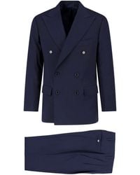 Cesare Attolini - Double-Breasted Virgin Wool Suit - Lyst