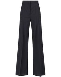 Max Mara - Virgin Wool Pants Fernet - Lyst