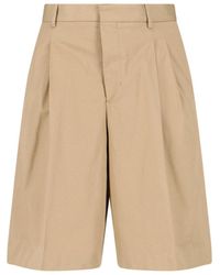 Ami Paris - Cotton Bermuda Shorts - Lyst