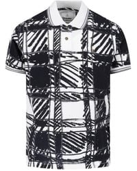 Vivienne Westwood - Abstract Checkered Polo With Classic Collar - Lyst