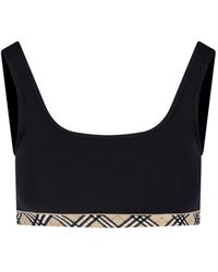 Burberry - Swimsuit Top "Check" - Lyst