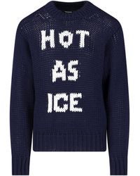 DSquared² - Wool Intarsia Sweater - Lyst