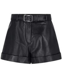 Sportmax - Leather Shorts - Lyst