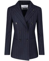 Lardini - Double-Breasted Wool Blazer - Lyst