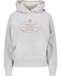 Prada - Printed Hoodie - Lyst