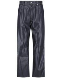 MM6 by Maison Margiela - Faux Leather Pants - Lyst
