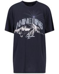 Anine Bing - T-Shirts And Polos Cotton - Lyst