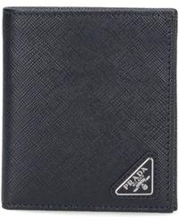 Prada - Bi-Fold Logo Wallet - Lyst