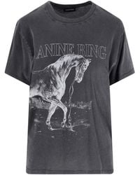 Anine Bing - T-Shirts And Polos Cotton - Lyst