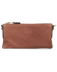 Miu Miu - Logo Mini Pouch - Lyst