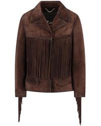 Golden Goose - Fringed Suede Jacket - Lyst