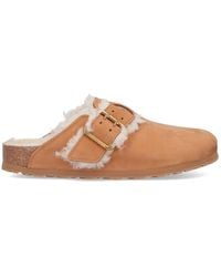 Birkenstock - Boston Bold Shearling Mules - Lyst