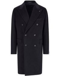 Tagliatore - Double-Breasted Virgin Wool Coat - Lyst
