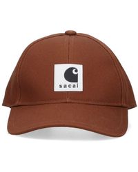 Sacai - X Carhartt Wip Cappello Baseball Logo - Lyst