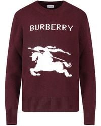 Burberry - Wool And Cashmere Sweater "Knight" - Lyst