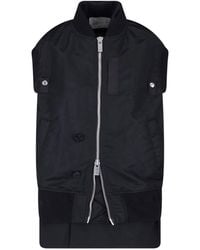 Sacai - Sleeveless Padded Bomber Vest - Lyst